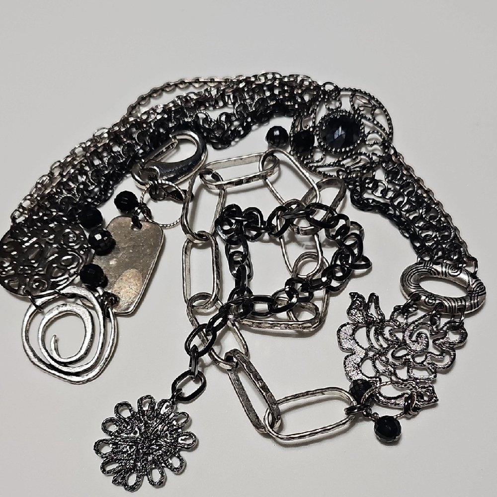 Chico's Mixed Metals Decorative Chain Waist Belt - Picture 12 of 12